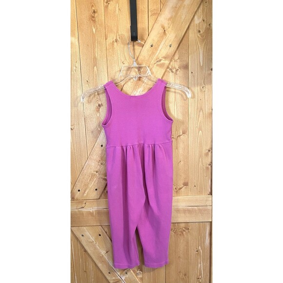 Vtg Hanna Andersson 100cm 3T Pink Cotton Romper Jumpsuit Made in Sweden - Picture 2 of 14
